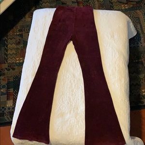 topshop zip flare corduroy pants